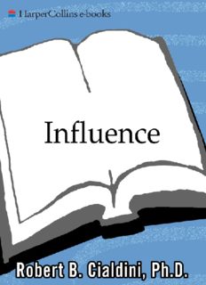 Influence: The Psychology of Persuasion