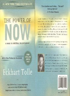 The Power of Now: A Guide to Spiritual Enlightenment